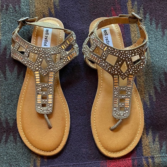 Not Rated NWOT sparkly Sandals - Picture 1 of 4
